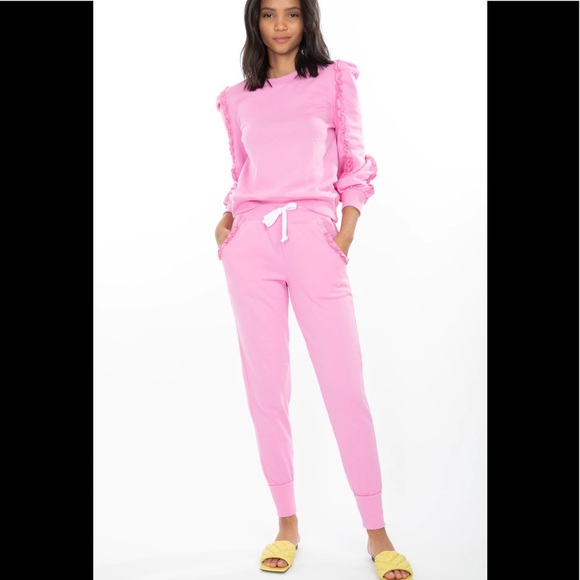 GENERATION LOVE ASTA SWEATPANTS -BUBBLEGUM PINK LARGE NEW NWT - Picture 1 of 4